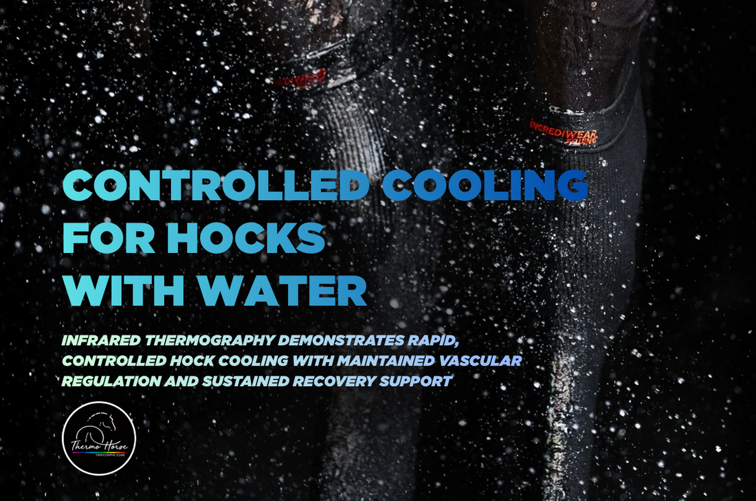 Thermographic Analysis of Wet-Applied Incrediwear® Equine Hoof Socks on the Hock
